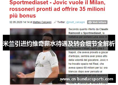 米兰引进约维奇薪水待遇及转会细节全解析 米兰引进约维奇薪水待遇及转会细节全解析