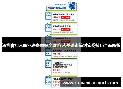深圳青年人职业联赛晋级全攻略 从基础训练到实战技巧全面解析 深圳青年人职业联赛晋级全攻略 从基础训练到实战技巧全面解析